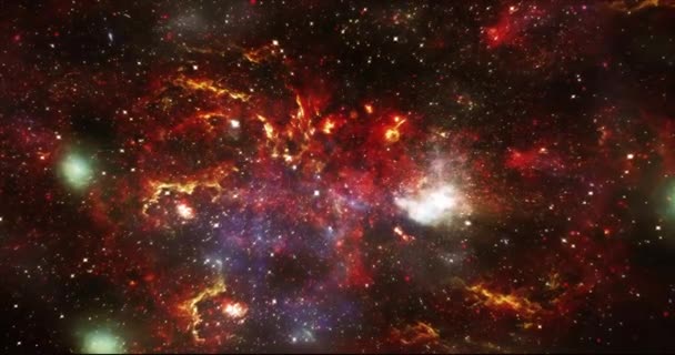 Flying Orion Nebula Съемки Научных Фильмов Кинематографических Фильмов Космосе Хороший — стоковое видео