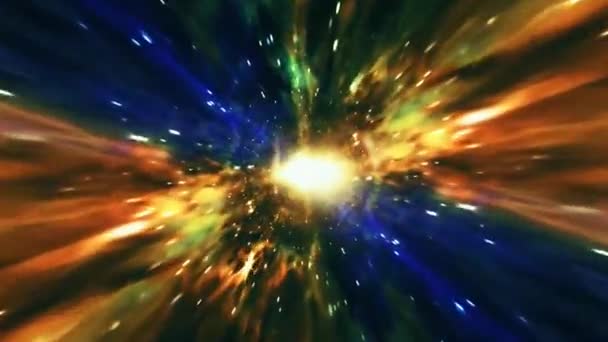 Flying Orion Nebula Este Film Pentru Filme Științifice Cinematice Spațiu — Videoclip de stoc