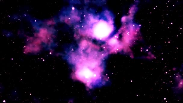 Flying Orion Nebula Film Vitenskapelige Filmer Film Rommet Også God – stockvideo