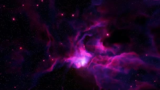 Flying Orion Nebula Metraje Movimiento Para Películas Científicas Cinematográficas Espacio — Vídeo de stock