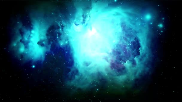 Flying Orion Nebula Uma Filmagem Movimento Para Filmes Científicos Cinematográficos — Vídeo de Stock