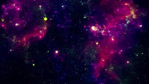 Flying Orion Nebula Metraje Movimiento Para Películas Científicas Cinematográficas Espacio — Vídeo de stock