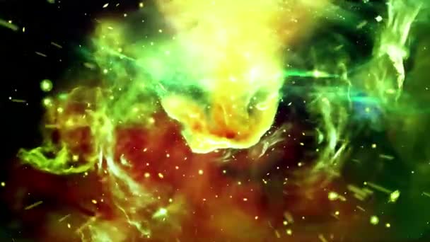 Flying Orion Nebula Είναι Βίντεο Κίνησης Για Επιστημονικές Ταινίες Και — Αρχείο Βίντεο