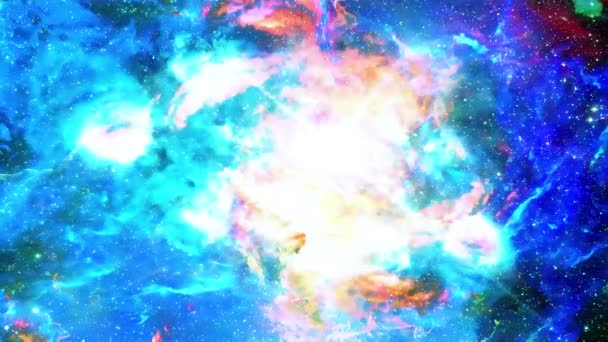 Flying Orion Nebula Ist Filmmaterial Für Wissenschaftliche Filme Und Kinofilme — Stockvideo