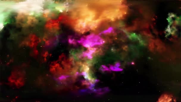 Outer Space Animation Red Pink Space Flight Helix Nebula Eye — Vídeo de Stock