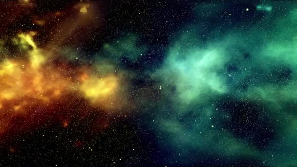 Outer Space Animation Red Pink Space Flight Helix Nebula Eye — Vídeos de Stock