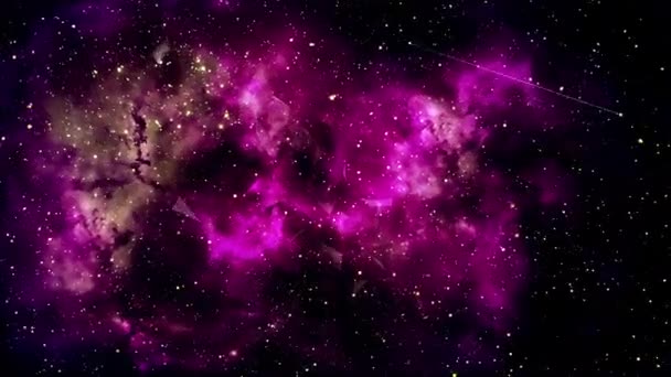 Outer Space Animation Red Pink Space Flight Helix Nebula Eye — Wideo stockowe