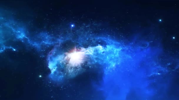 Outer Space Animation Red Pink Space Flight Helix Nebula Eye — स्टॉक व्हिडिओ