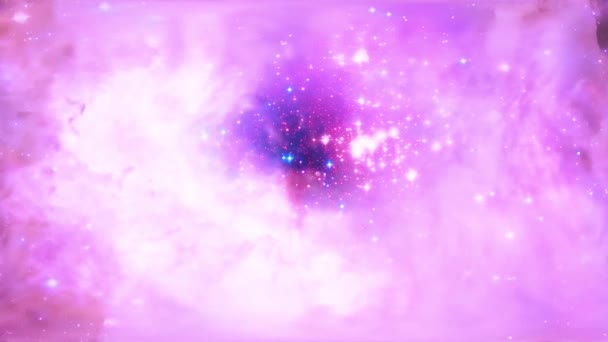 Outer Space Animation Red Pink Space Flight Helix Nebula Eye — Video Stock