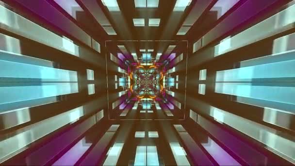 Wygenerowany Komputerowo Cyfrowy Niebieski Smugi Światła Abstrakcja Renderowania Ruch Tło — Wideo stockowe