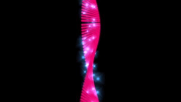 Weergave Glow Kleurrijke Multi Color Curve Lijn Digitale Technologie Futuristische — Stockvideo