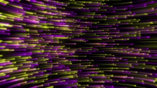 3Dレンダリング カラフルなマルチカラーカーブラインデジタル技術を輝きます ネットワーク ビッグデータ データセンター サーバー インターネットのためのラインと未来的な技術の抽象的な背景 — ストック動画