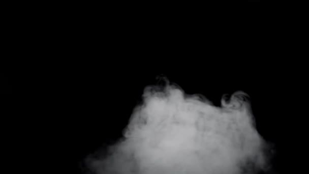 砂塵の灰色のパフは ゆっくりとした動きで空気を飛ぶ — ストック動画