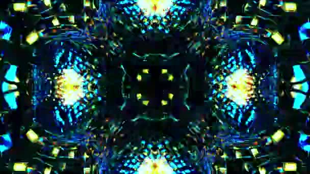 Абстрактный Neon Light Lod Rendering — стоковое видео