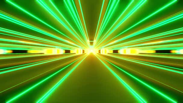 Abstract Neon Light Loop Rendering — Stock Video
