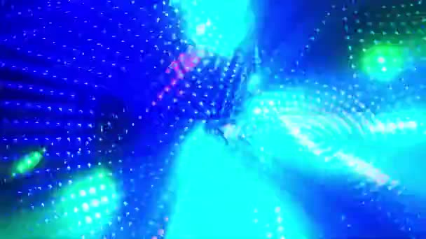 Astratto Neon Light Loop Rendering — Video Stock
