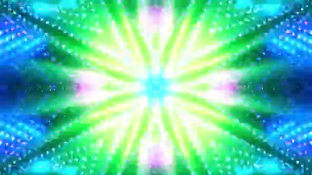Abstrakt Neonljus Loop Rendering — Stockvideo