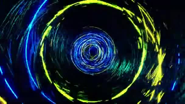 Astratto Neon Light Loop Rendering — Video Stock