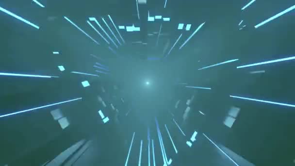 Repülés Absztrakt Sci Alagút Zökkenőmentes Hurok Futurisztikus Mozgógrafika Zenei Videóhoz — Stock videók