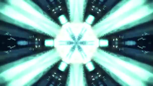 Caleidoscop Mandala Fundal Abstract Artă Trippy Transă Psihedelică Pentru Deschide — Videoclip de stoc