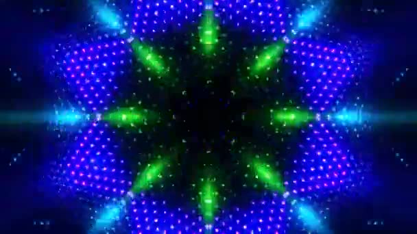 Caleidoscopio Mandala Abstracto Fondo Trippy Art Trance Psicodélico Para Abrir — Vídeos de Stock