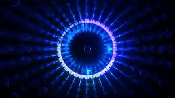 3D万花筒曼达拉抽象背景的三眼三眼三眼三眼三眼视觉能量脉轮未来主义视听Vj无缝环路 — 图库视频影像