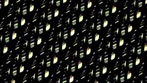 Disco Ball Screensaver Zökkenőmentes Hurok Animáció Zenei Műsorszóráshoz Éjszakai Klubok — Stock videók