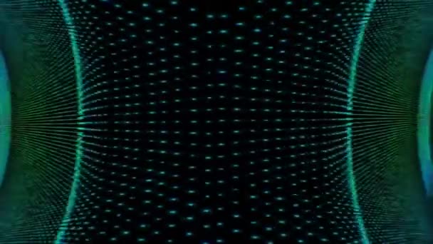 为您的视频背景 音乐会视觉表演 舞蹈派对 音乐片段 投影绘图 夜总会 企业活动的灯光隧道舞台动画 — 图库视频影像