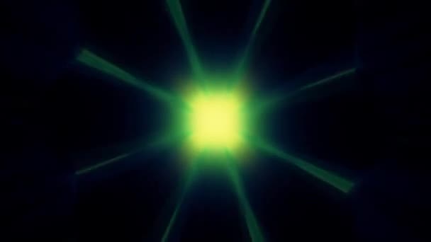 Neon Blinker Lysstrukturer Høyteknologisk Neon Sci Tunel Trendige Neonglødelinjer Danner – stockvideo