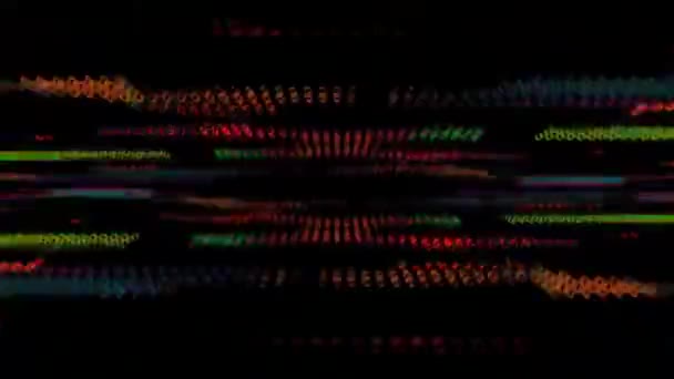 Neon Zaklamp Structuren Tech Neon Sci Tunel Trendy Neon Gloeilijnen — Stockvideo