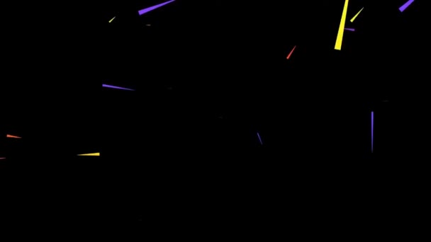 Estruturas Luz Neon Flash Túnel Ficção Científica Néon Alta Tecnologia — Vídeo de Stock
