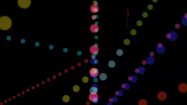 Neonowe Struktury Światła Błyskowego Tech Neonowy Tunel Sci Modne Neonowe — Wideo stockowe