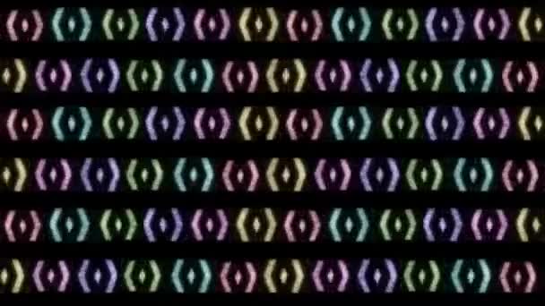Neonowe Struktury Światła Błyskowego Tech Neonowy Tunel Sci Modne Neonowe — Wideo stockowe