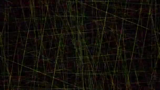 Neonlichtstrukturen Tech Neon Science Fiction Tunnel Trendige Leuchtlinien Bilden Muster — Stockvideo
