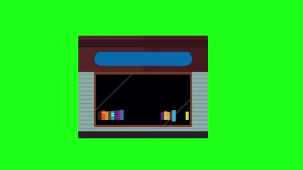 Промислова Анімація Будівельних Значків Мультфільм Найкращий Єкт Фоні Зеленого Екрану — стокове відео