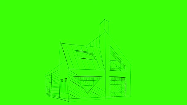 Промислова Анімація Будівельних Значків Мультфільм Найкращий Єкт Фоні Зеленого Екрану — стокове відео