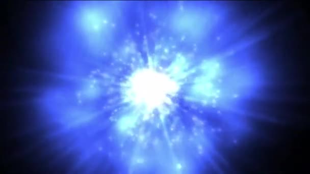 Uno Sfondo Cosmico Con Luci Laser Rosse Blu Colorate Perfetto — Video Stock