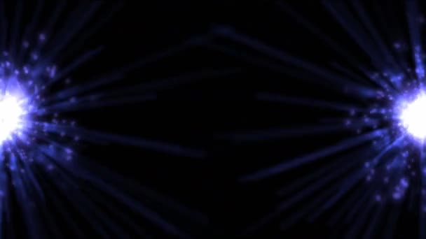 カラフルな赤と青のレーザーライトを備えた宇宙背景 デジタル壁紙に最適 — ストック動画
