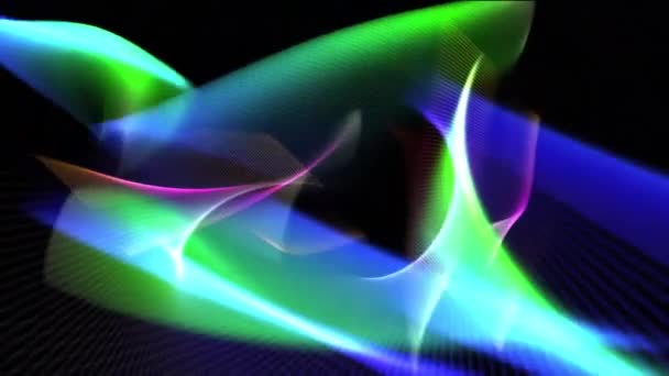 Kosmiczne Tło Kolorowymi Czerwonymi Niebieskimi Światłami Laserowymi Idealne Tapety Cyfrowej — Wideo stockowe