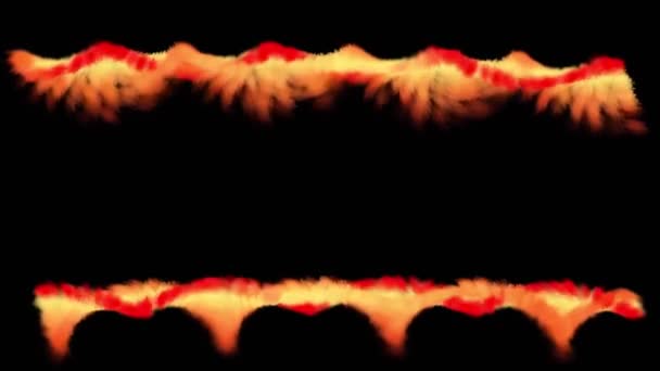 Renkli Kırmızı Mavi Lazer Işıklarıyla Kozmik Bir Arkaplan Dijital Duvar — Stok video