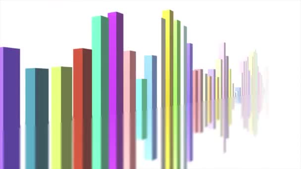Abstracte Digitale Hightech Visuals Met Hoge Snelheid Data Overdracht Render — Stockvideo