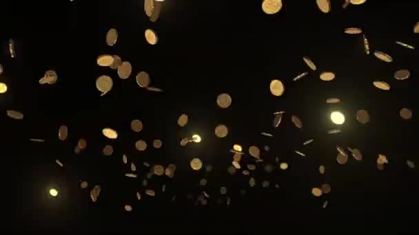 Flythrough Sci Corredor Cúbico Abstracto Con Luces Naranjas Brillantes Animación — Vídeos de Stock