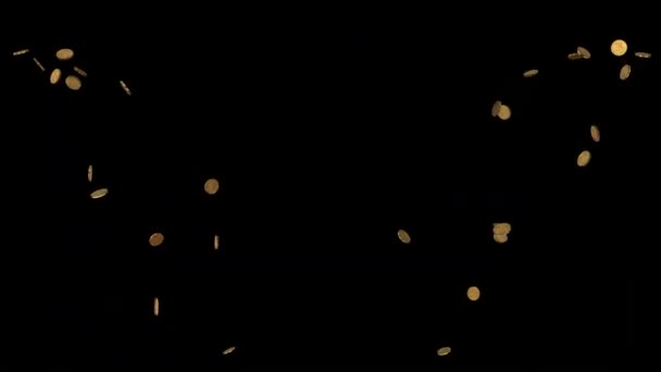 Flythrough Sci Corredor Cúbico Abstracto Con Luces Naranjas Brillantes Animación — Vídeos de Stock