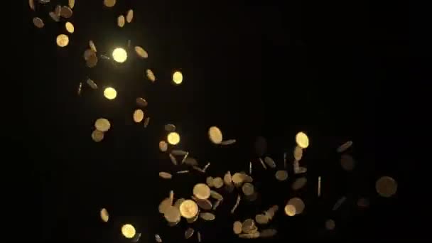 Flythrough Sci Corredor Cúbico Abstrato Com Luzes Laranja Brilhante Animação — Vídeo de Stock