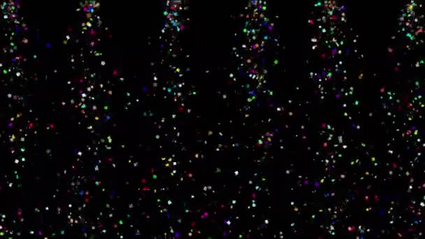 Abstraktes Fliegen Futuristischen Korridor Mit Dreiecken Nahtlosem Hintergrund Fluoreszierendem Ultraviolettem — Stockvideo