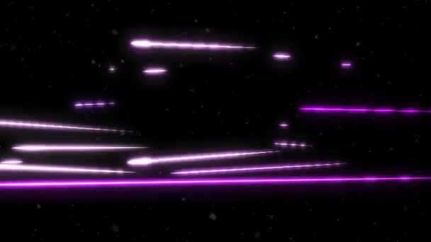 Abstraktes Fliegen Futuristischen Korridor Mit Dreiecken Nahtlosem Hintergrund Fluoreszierendem Ultraviolettem — Stockvideo