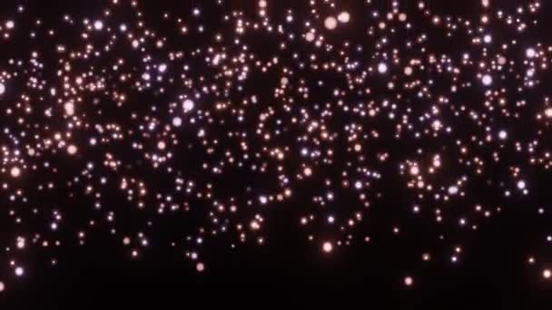 在太空中飞越星空和蓝色星云 银河探索通过外太空朝向明亮的银河 是的高质量的4K镜头 — 图库视频影像
