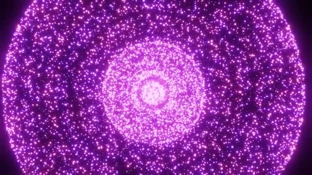 Flyger Genom Stjärnorna Och Blå Nebulosan Rymden Galax Utforskning Genom — Stockvideo