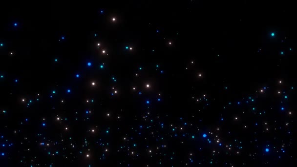 Zburând Prin Stele Nebuloasă Albastră Spațiu Explorarea Galaxiei Prin Spațiul — Videoclip de stoc