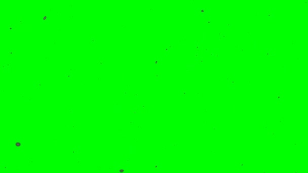 爆炸与短暂的火灾和烟雾云绿色屏幕或彩色键 火焰效应可用于爆炸炸药 放射性 动画4K — 图库视频影像